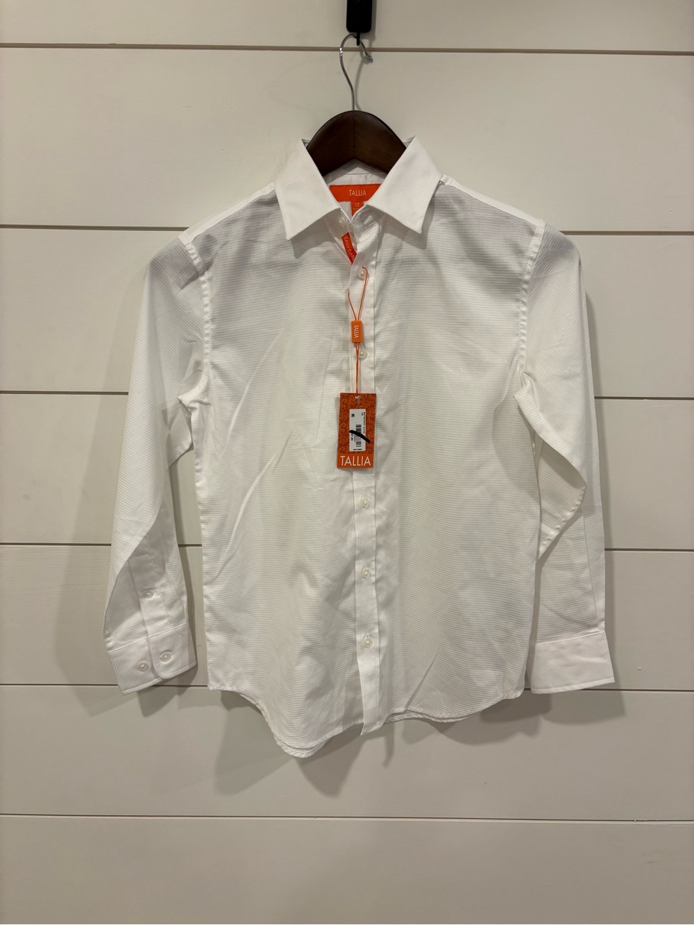 TALLIA White Boy's Long-Sleeve Dress Shirt